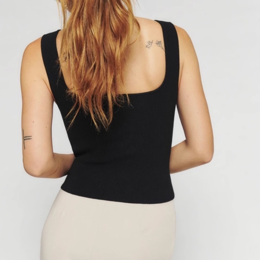 Reformation Julia Ribbed Sweater Tank - Picture 3 of 9